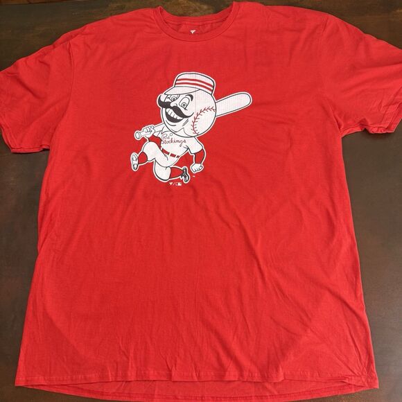 Cincinnati Reds Red Stockings Short Sleeve Tee/T-Shirt Men's Fanatics MLB 2XL - Picture 1 of 10